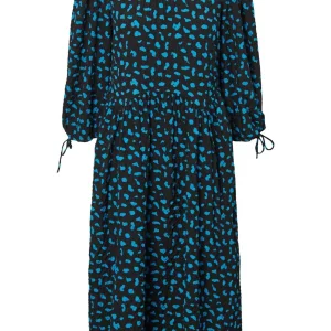 Anémona Midi Kjole - Blue Aster