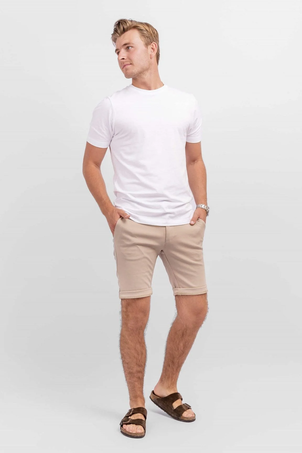 chinos Shorts - Beige