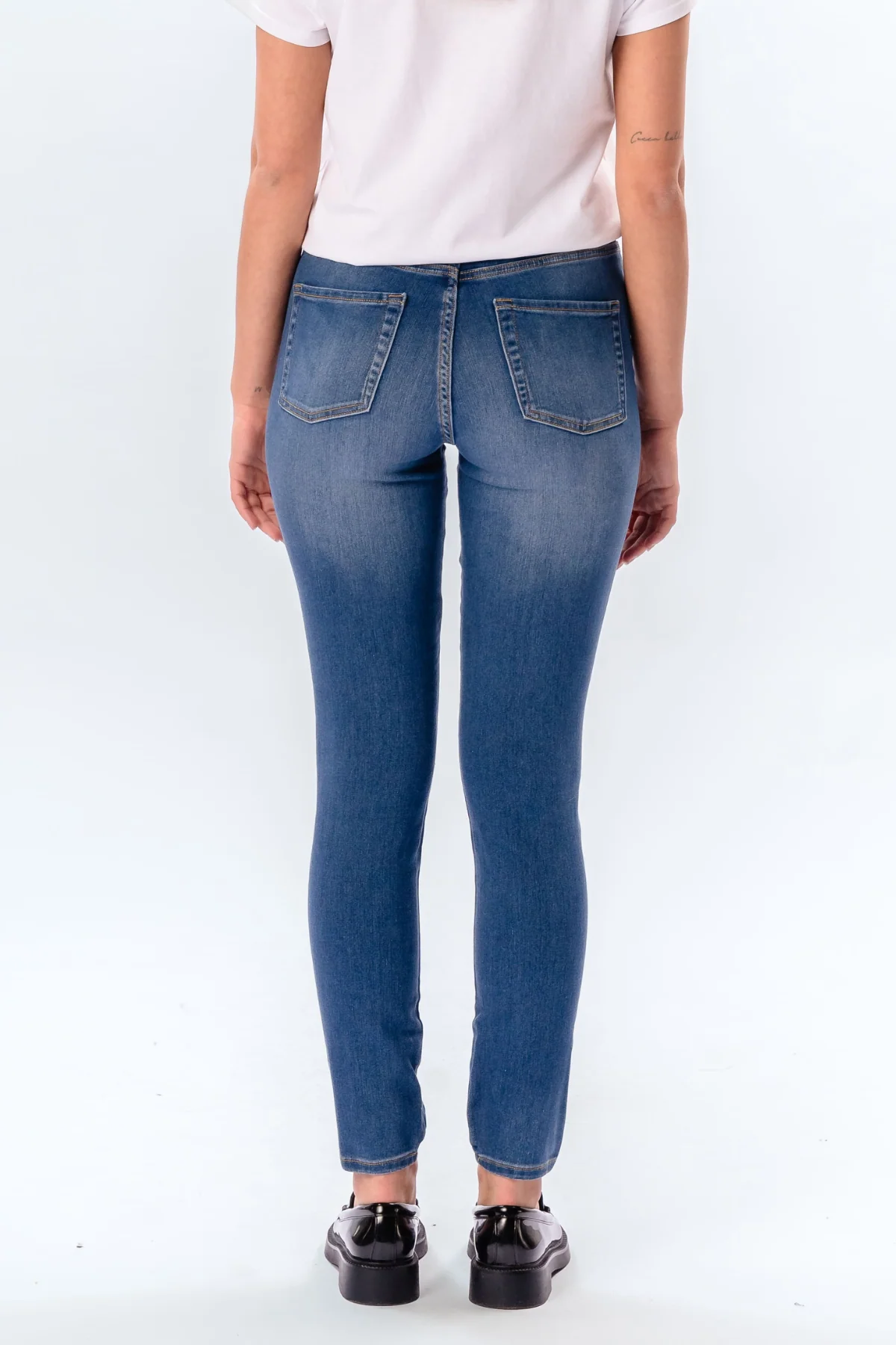 El rendimiento original de los jeans delgados - mezclilla azul claro - Imagen 3