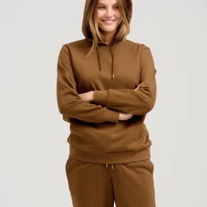Sudor de sudadera con capucha básica - Brown