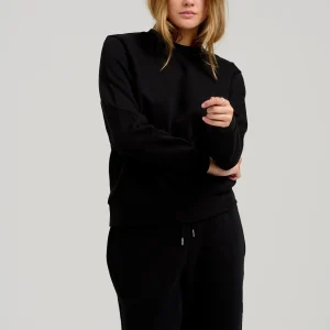 Sudor de cuello de tripulación básico - negro