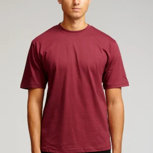 Camiseta de gran tamaño - Borgoña