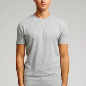 Camiseta larga - Melange gris