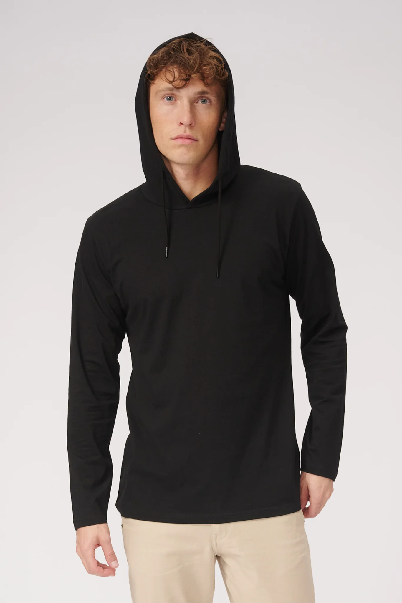 Sudadera con capucha ligera - negro - Imagen 3