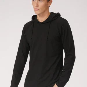 Sudadera con capucha ligera - negro