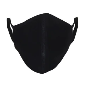 Máscara de tela con 3 capas - negro (algodón orgánico)
