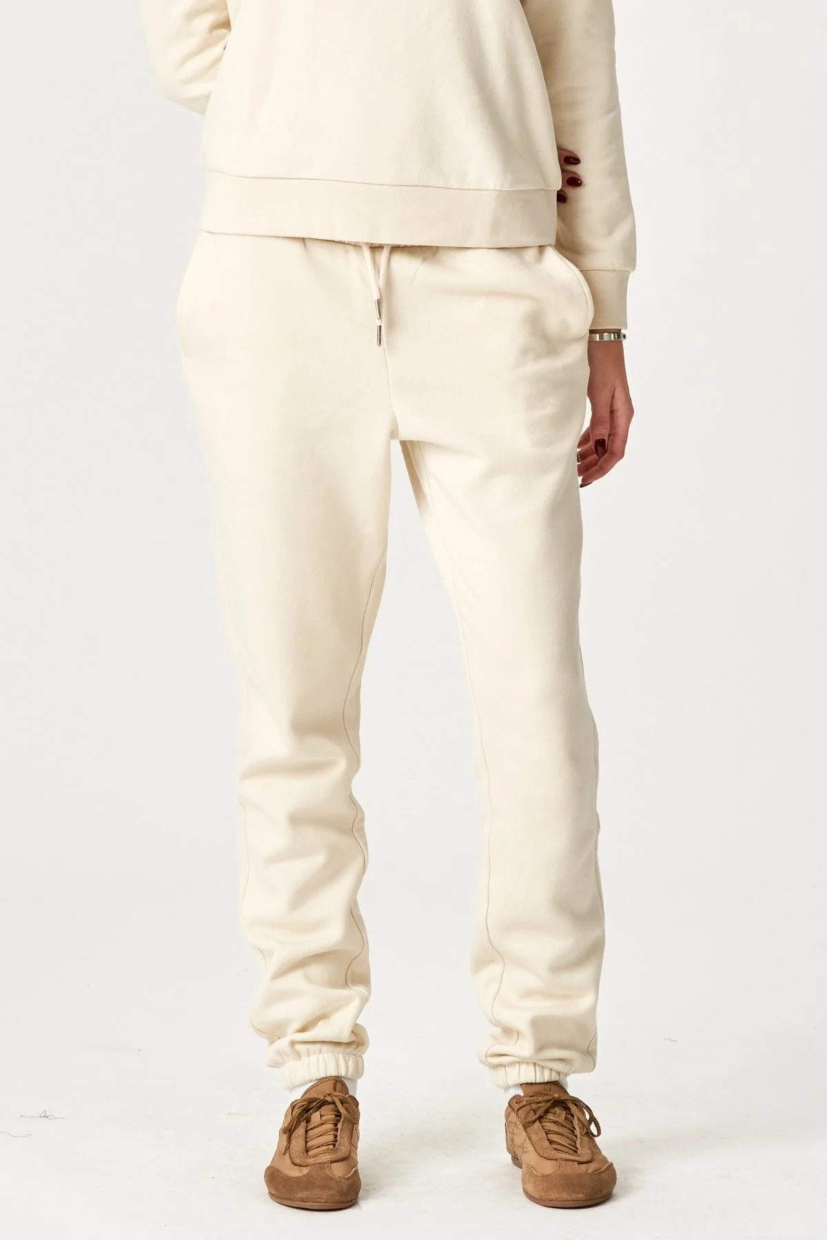 Pantalones de chándal básicos - beige ligero