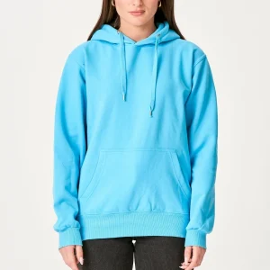 Oversized Sudadera con capucha - Azul turquesa