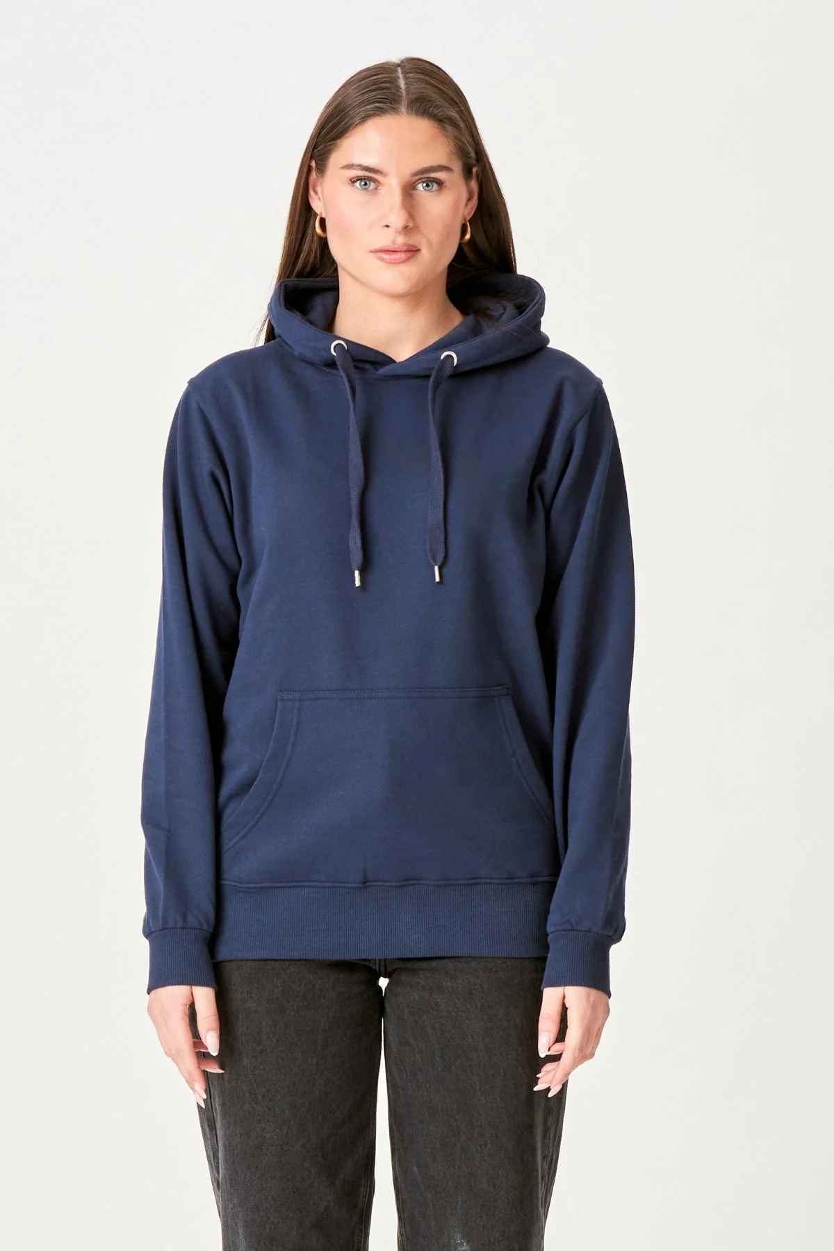 Sudadera con capucha de gran tamaño - Marina