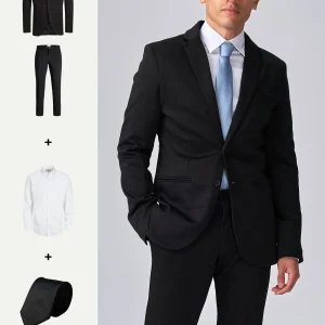 The Original Performance Suit™️ (Negro) + Camisa y Corbata - Paquete (V.I.P)