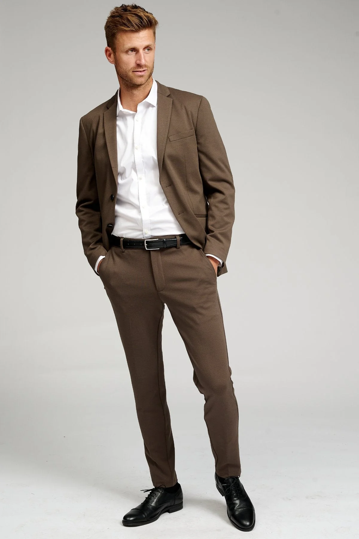 Performance Suit™️ (Marrón oscuro) + Performance Camisa - Paquete - Imagen 3