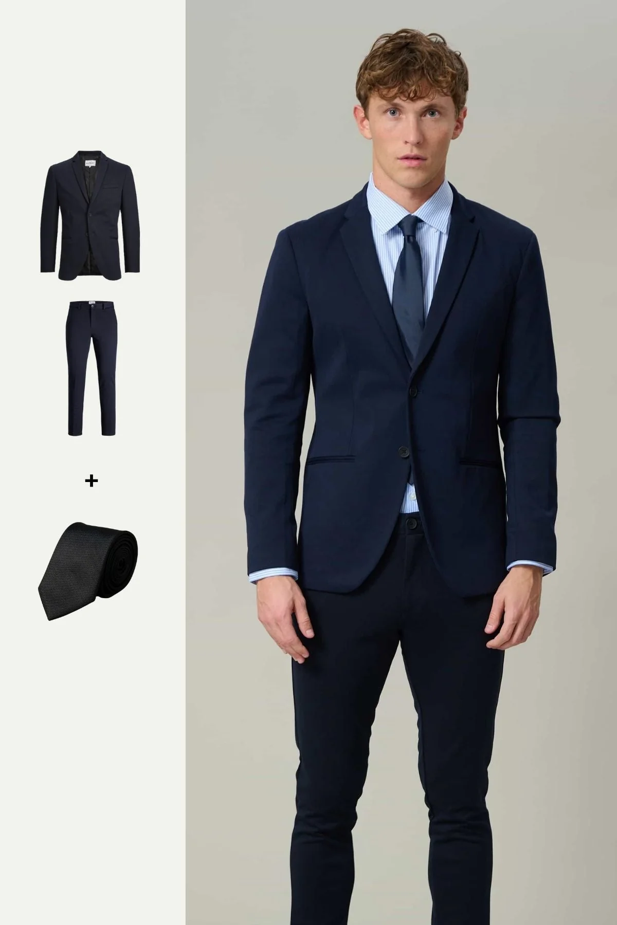 The Original Performance Suit™️ (Azul marino) + Corbata - Paquete (V.I.P)