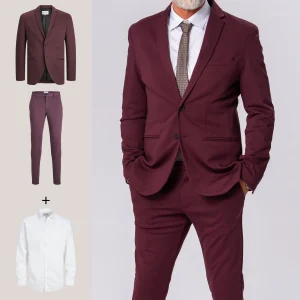 Performance Suit™️ (Borgoña) + Performance Camisa - Paquete