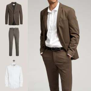 Performance Suit™️ (Marrón oscuro) + Performance Camisa - Paquete