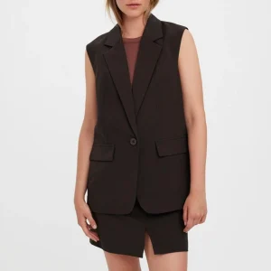 Chaleco blazer troiano - granos de café