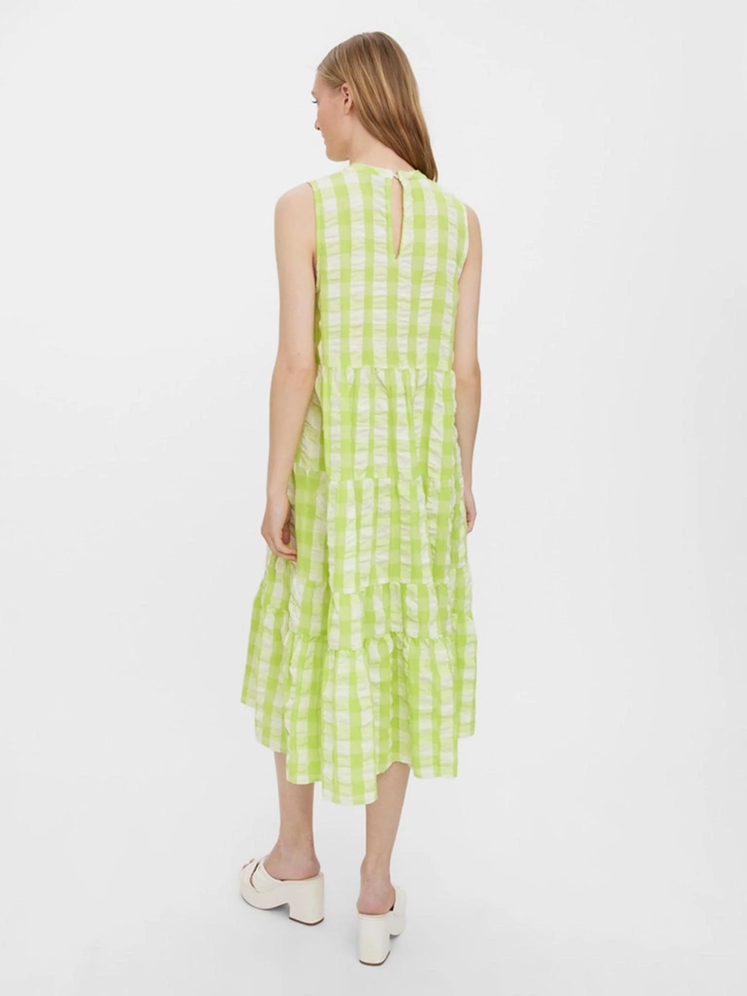 Sody Barry Highneck Dress - Shadow Lime - Imagen 4