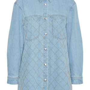 Camisa de mezclilla Mayla - mezclilla azul claro