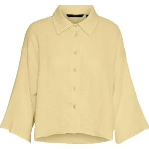 Natali 3/4 camisa de cosecha - merengue de limón