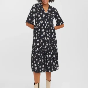 Vestido fácil de ternero 2/4 - negro