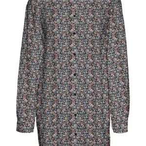 Camisa larga fácil - Negro