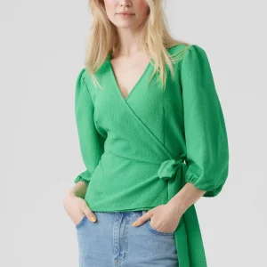 Pepper Aya Bluse - Verde brillante
