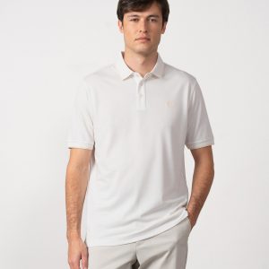 Polo estructura mercerizado Etiem blanco