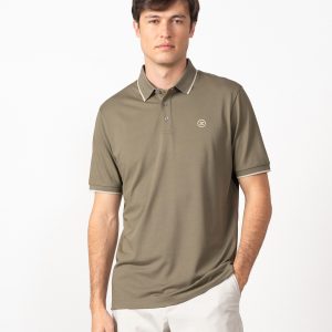 Polo estructura mercerizado Etiem kaki