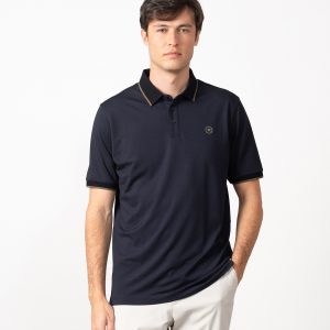 Polo estructura mercerizado Etiem marino