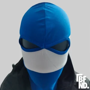 Máscara Azul Blanca