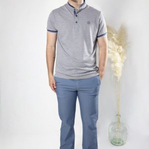 Polo cuello mao Coronel Tapioca