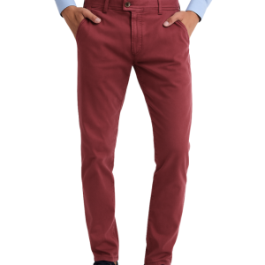 Pantalón chino slim burdeos Williot