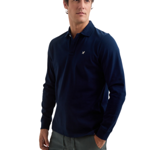 Polo camisero manga larga azul Williot