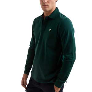 Polo camisero manga larga verde Williot