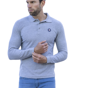 Polo básico manga larga gris Urban Button