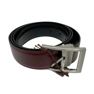 Cinturón clásico reversible granate/negro Cencibel