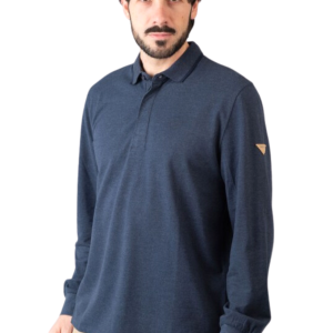 Polo manga larga azul Privata