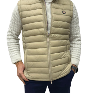 Chaleco guateado Beige Don Algodon