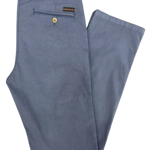 Pantalón chino recto Moustache azul fuel